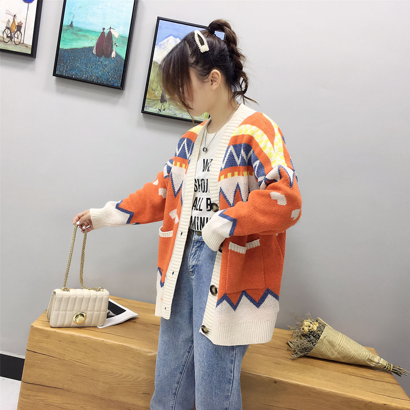 Áo Khoác Cardigan Dài Dáng Rộng Chất Dày Dặn Thời Trang Mùa Thu Cho Nữ