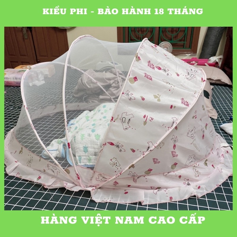 Màn chụp tự bung gấp gọn - Mùng chụp cho bé chống muỗi cao cấp Kiều Phi