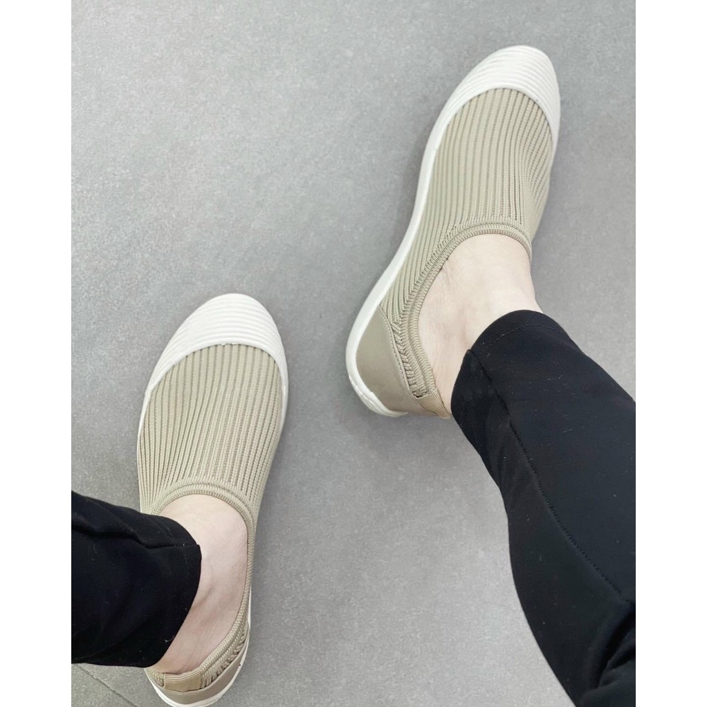 Hàng cao cấp Giày lười vải nữ đế kếp siêu êm chân mẫu mới mã X01
