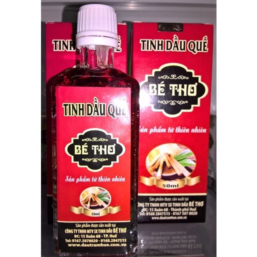 TINH DẦU QUẾ NGUYÊN CHẤT BÉ THƠ CHAI 50ml