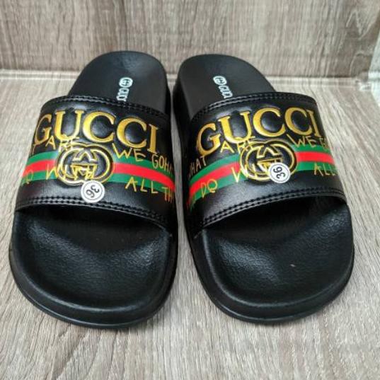 Dép Xỏ Ngón Gucci Màu Đen Thoải Mái Thời Trang Cho Nam Nữ