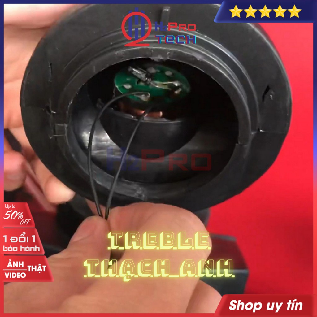 Bộ 4 Loa 2 Trung-2 Treble Thumper AT3040, Loa Nâng Tiếng Treble-Mid Cao Cấp-200W-8 Ôm-Lời Sáng (Tụ Hàn Sẵn)-H2Pro Tech