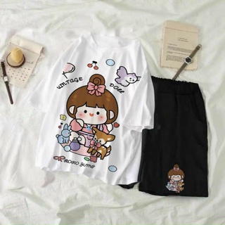 Bộ thun cotton dễ thương