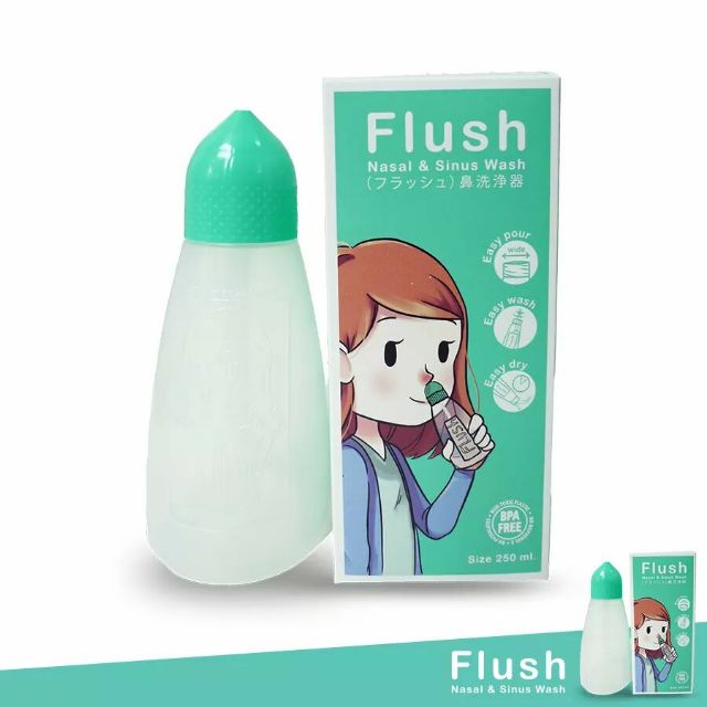 Bình rửa mũi Flush 159k (không kèm muối)