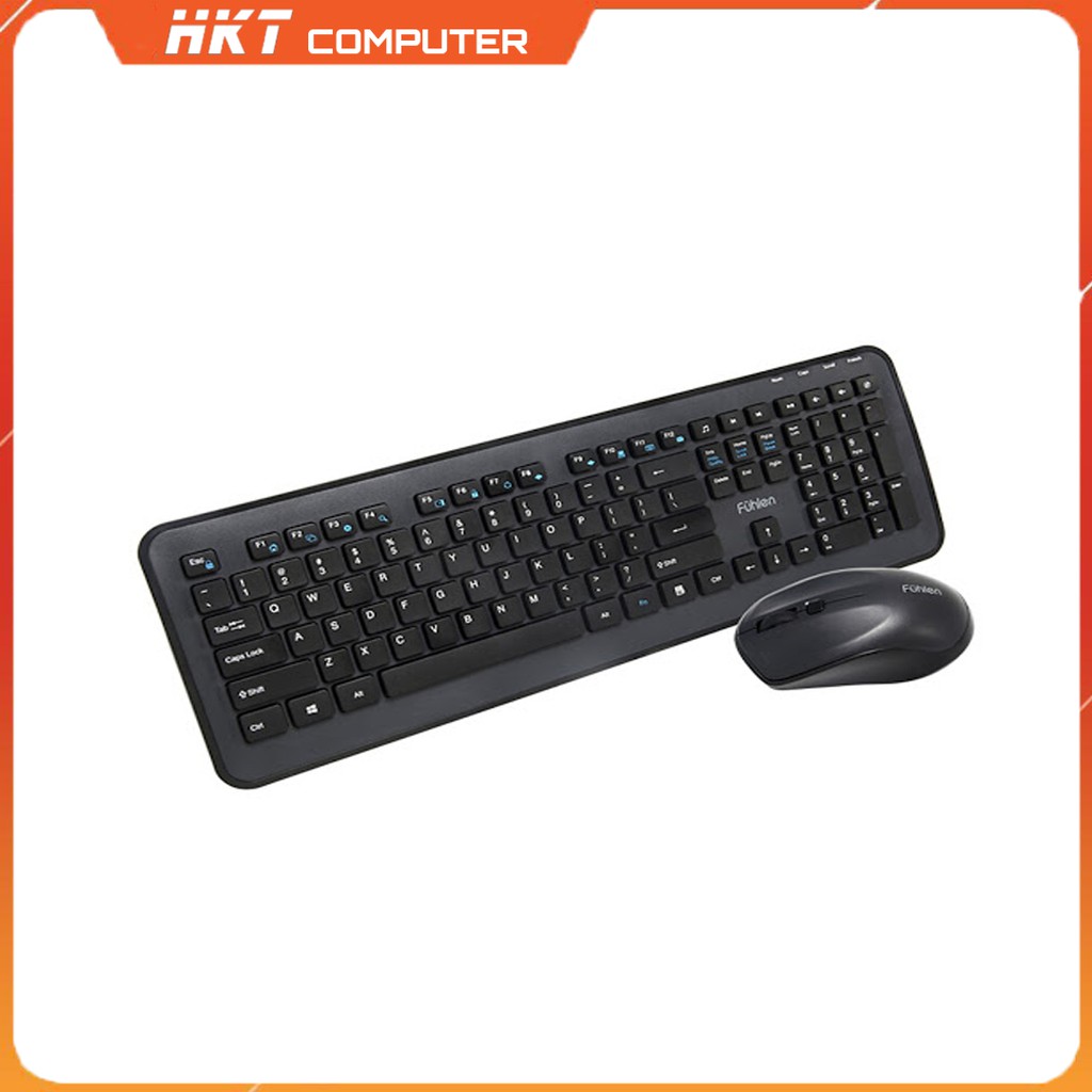 Bộ bàn phím chuột không dây Fuhlen MK880 Black - Chính hãng BH 24 tháng