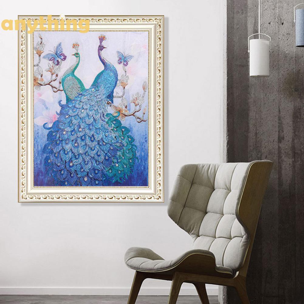 Tranh đính đá tự làm hình chim công 5D hình chim công | BigBuy360 - bigbuy360.vn