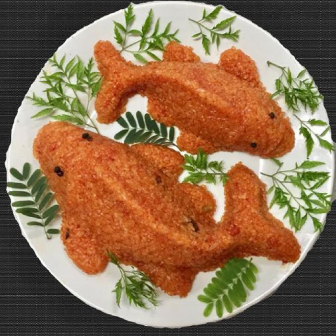 khuân cá chép làm xôi , bánh , thạch rau câu..