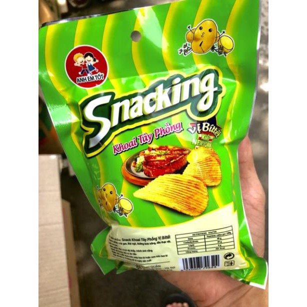 10 GÓI SNACK KHOAI TÂY THÁI LÁT SNACKING