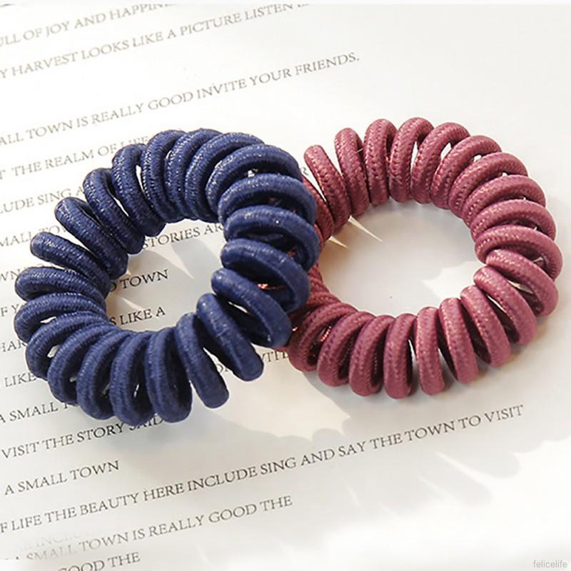 Dây buộc tóc lò xo nhiều màu sắc dễ thương dành cho nữ