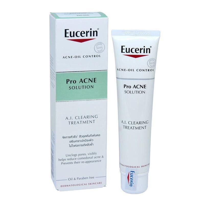 Gel giảm mụn  Eucerin Pro acne A.I clearing treatment tuýp 40ml