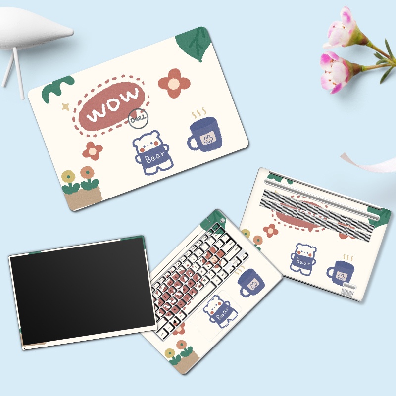 Miếng Dán Laptop Decal Hoạt Hình Anime Cho Asus Acer HP Dell Lenovo Thinkpad MSI Mác in theo yêu cầu