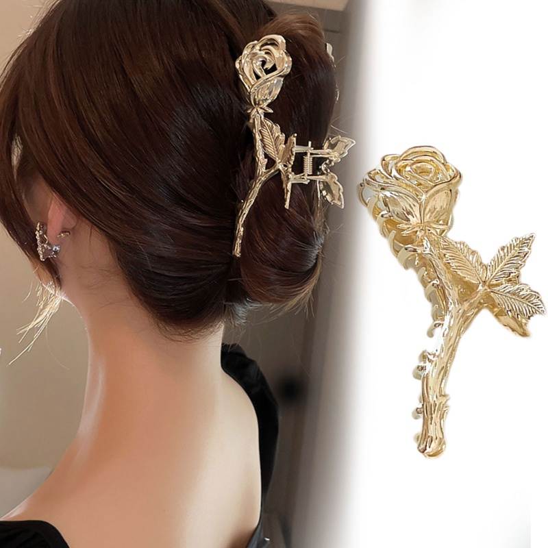 Kẹp Tóc Hợp Kim Đính Ngọc Trai Nhân Tạo Thiết Kế Thanh Lịch Cho Nữ