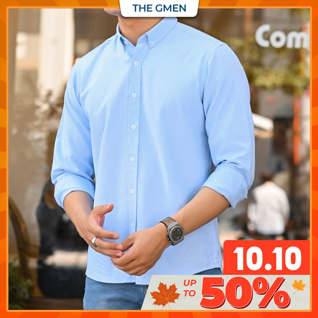 Áo sơ mi Oxford nam vải nhẹ, mềm mại thấm hút mồ hôi tốt THE GMEN Levi Shirt
