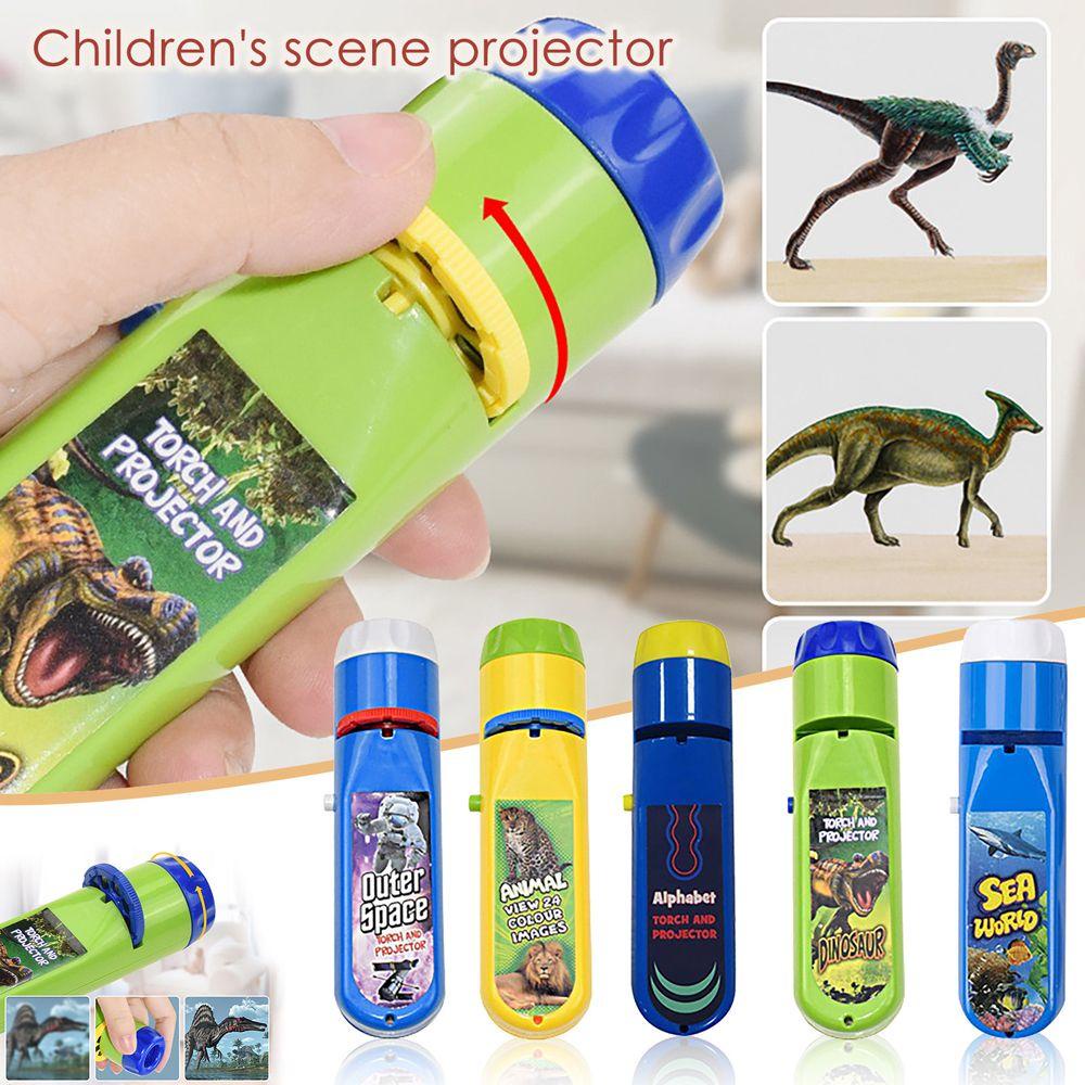 YIYU Đồ Chơi Đèn Pin Chiếu Họa Tiết Khủng Long Hoạt Hình Vui Nhộn Giáo Dục Sớm Cho Bé