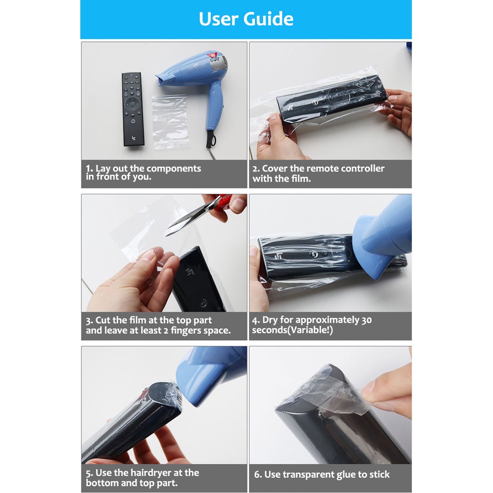 Tấm màng trong suốt chống nước chống bụi dùng bọc điều khiển Tv từ xa