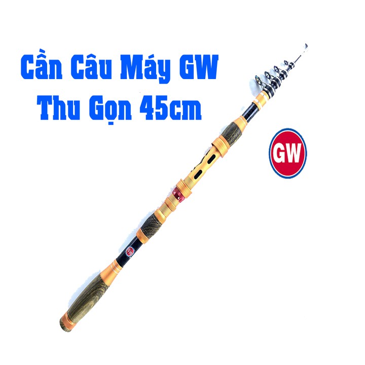 Cần Câu Máy Gw Thu Gọn 45cm