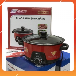 Chảo lẩu điện đa năng besuto bst-052 thái lan, dung tích 4,5 lít chống dính tốt, dễ dàng vệ sinh, tiện lợi