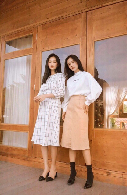 Đầm caro vintage | BigBuy360 - bigbuy360.vn