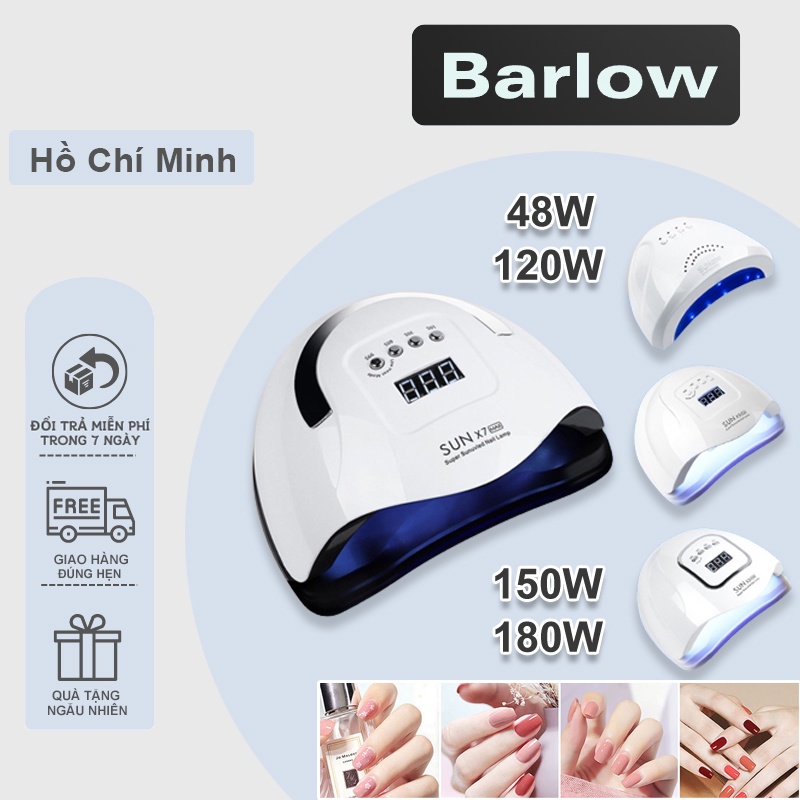 Máy Hơ Gel, SUN 5 - SUN X7 MAX (48W/120W/150W/180W) Bảo vệ quá nhiệt thông minh máy lớn có thể dùng được 2 tay cùng lúc