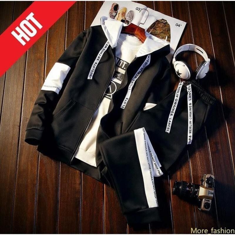 Set Áo Hoodie Tay Dài Và Quần Dài In Họa Tiết Anime One Piece Phong Cách Nhật Bản Cho Nam