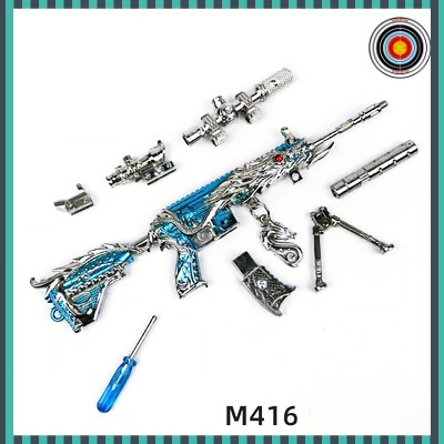 Mô hình súng pubg kim loại đồ chơi lắp ráp Skin độc đáo 20cm Có Thể Tháo Rời và Tặng kèm giá đỡ