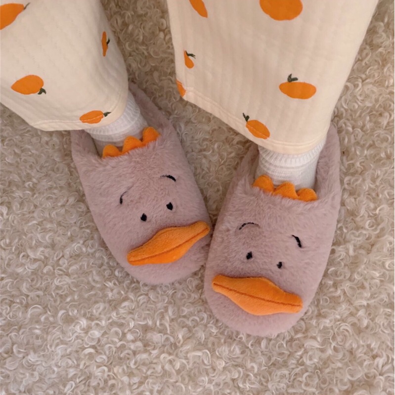Dép bông đi trong nhà hình con vịt cute kèm ảnh thật