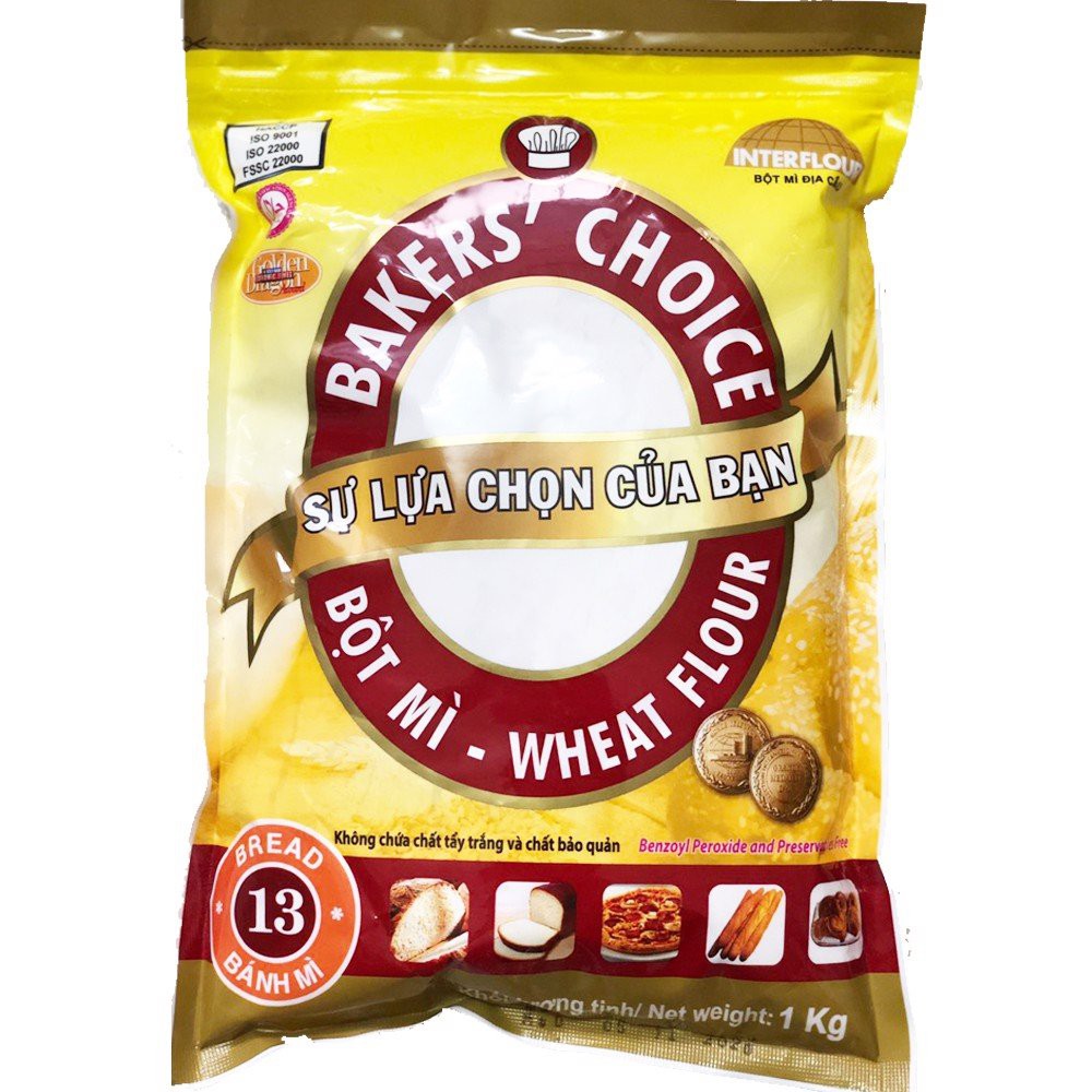 Bột mì Bakers’ Choice số 8, 11, 13 (Bread Flour) 1kg