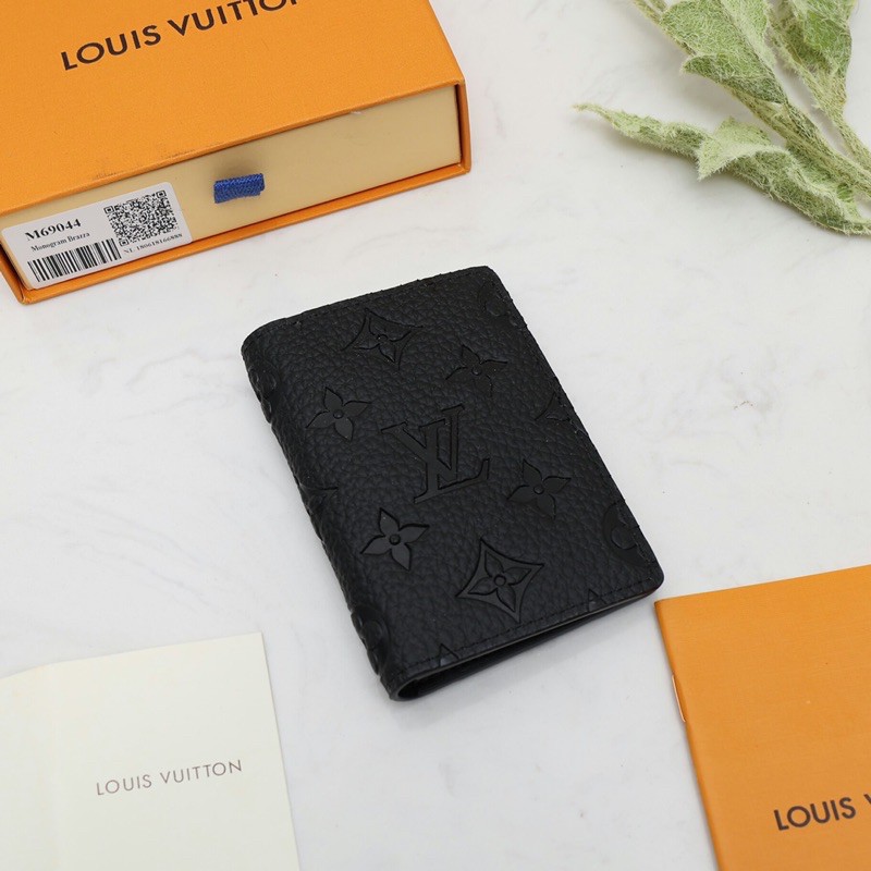 Ví gập cho nam da thật cao cấp Louis Vuitton LV gấp gọn tiện lợi