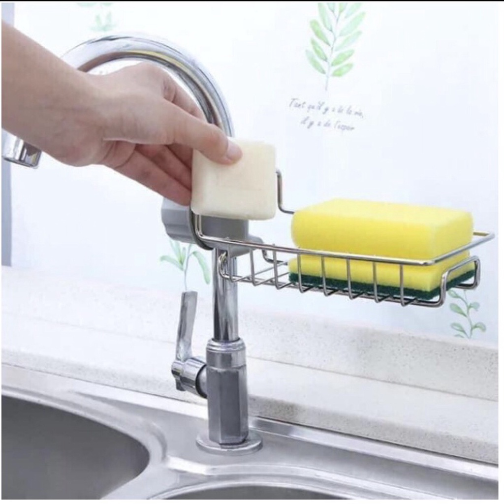 KHAY INOX GẮN VÒI RỬA BÁT