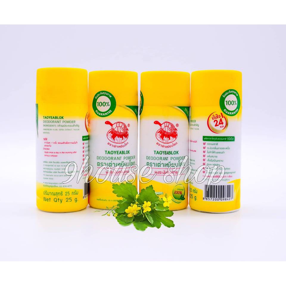 01 phấn khử mùi con rùa taoyeablok deodorant powder thái lan 22gr - ảnh sản phẩm 7