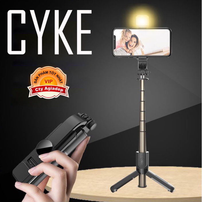 Gậy tự sướng chụp ảnh selfie hàng hiệu CYKE CL10S có LED