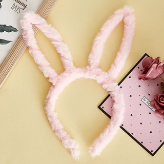 2 Băng Đô Tai Thỏ Lông Xù Mềm Siêu Cute