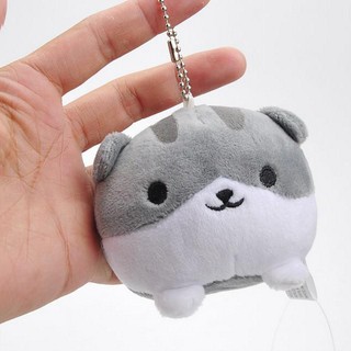Combo 2 móc khóa gấu bông mèo Neko Atsume - Do_luu_niem