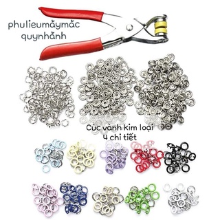 Cúc bấm vành kim loại 4 chi tiết