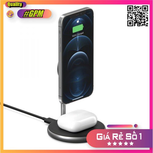 ĐẾ SẠC KHÔNG DÂY HYPERJUICE MAGNETIC 2 IN 1 WIRELESS CHARGING STAND