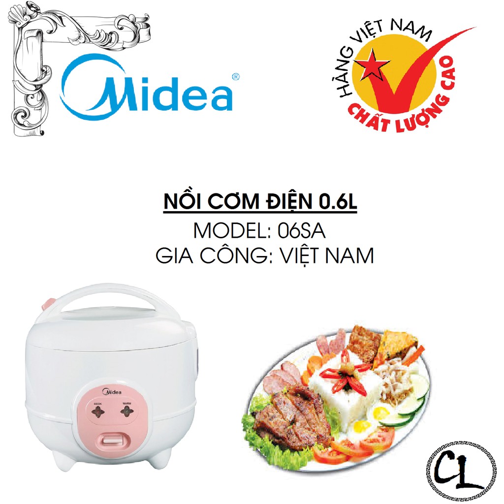 Nồi cơm điện Midiea 06SA