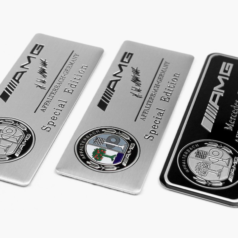 Logo Chữ AMG Bằng Nhôm Nổi Trang Trí Xe Hơi Mercedes