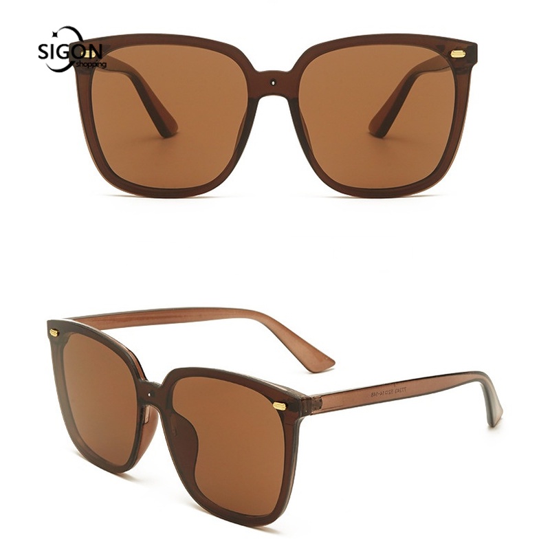 Kính Mát Gọng Vuông Lớn Chống Tia UV Thời Trang