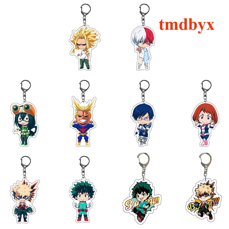 Móc Khóa Hoạt Hình Anime My Hero Academia Katsuki Todoroki Shouto Midoriya Izuku