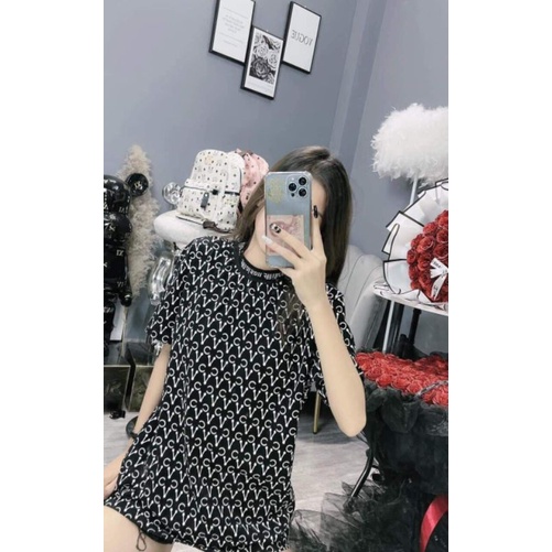 Áo thun tay lỡ fom rộng áo phông nam nữ - in chữ MC