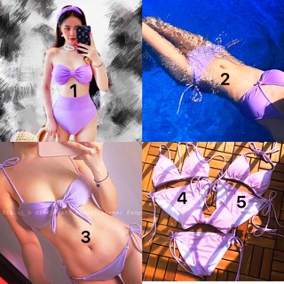 Set bikini hai mảnh tím siêu hot nhiều mẫu