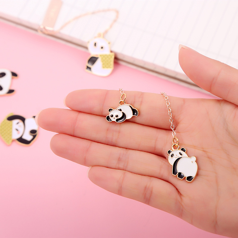 Bút Đánh Dấu Sách Hình Gấu Trúc Khổng Lồ Bằng Kim Loại Đơn Giản Sáng Tạo