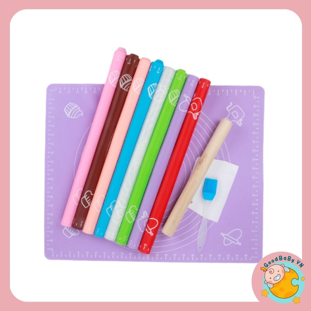 Tấm silicon ,miếng lót nhào bột ,làm bánh silicon chống dính,chống trượt tiện dụng Goodbabyvn