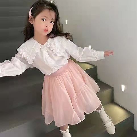 Chân Váy Lưới Xếp Li Phong Cách Thời Trang Xuân Thu Mới Dành Cho Bé Gái