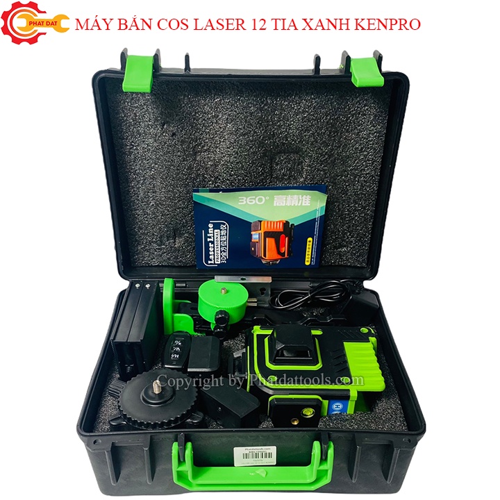 Máy Bắn Cos Laser 12 Tia Xanh KENPRO-Kèm 2 Pin Sạc 5000mAh-Đầy Đủ Phụ Kiện-Bảo Hành Chính Hãng 6 Tháng