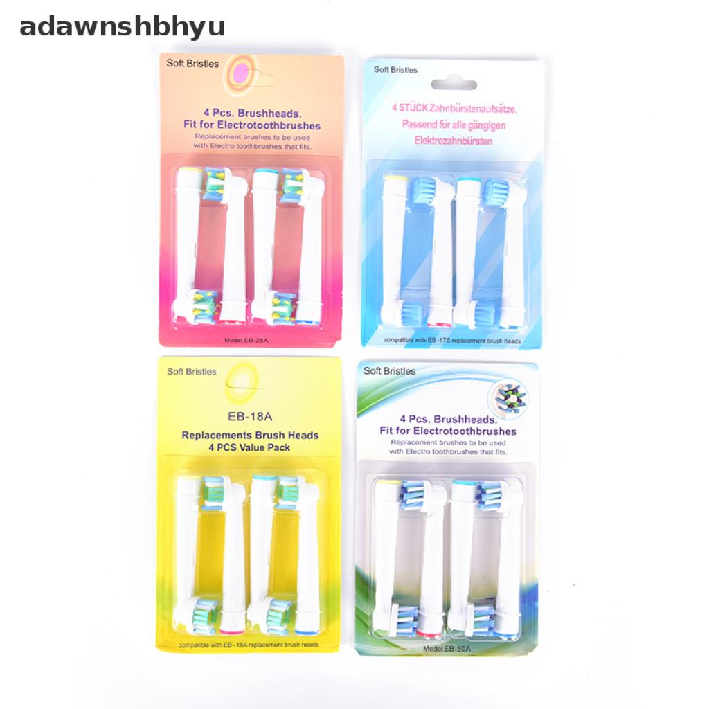 Bộ 4 Bàn Chải Đánh Răng Điện Thay Thế Cho Braun oral B