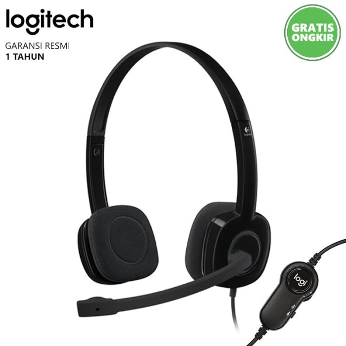 Tai Nghe Chơi Game I1D8 Âm Thanh Stereo Logitech H151 Màu Đen