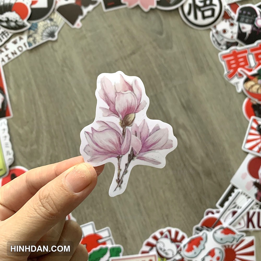 Sticker phong cách Nhật Bản - Japan  chống nước trang trí xe, laptop, nón bảo hiểm, tem dán đàn guitar, xe cub