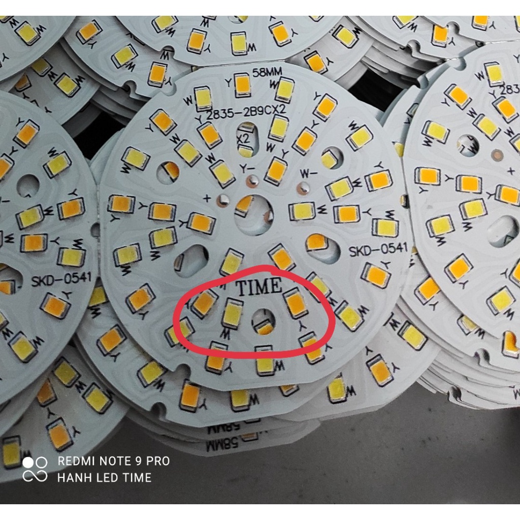 Vỉ led 3 mầu thay thế đèn âm trần 7w 9w 12w loại bền chạy qua chấn lưu
