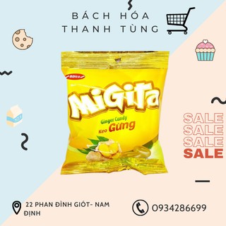 Combo 10 gói kẹo gừng Migita 70gr Bibica